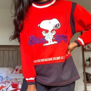 RARE vintage snoopy red sweatshirt